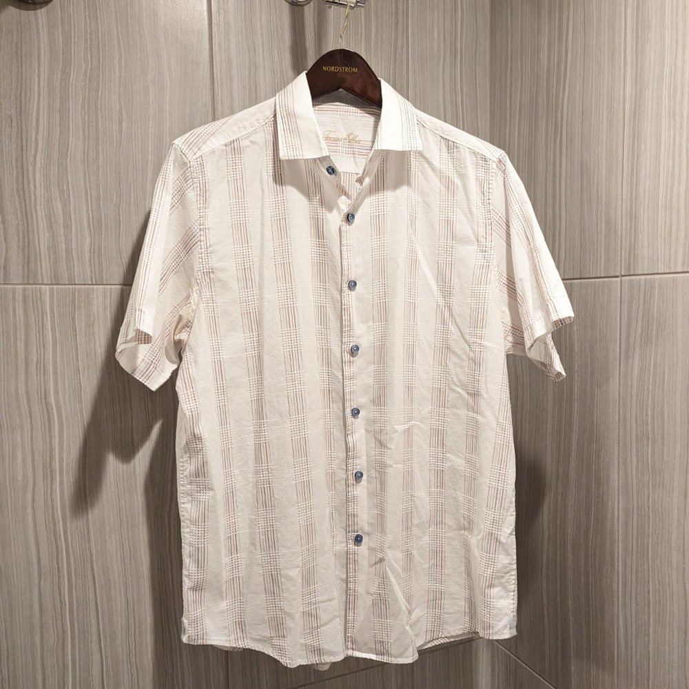 Tasso Elba Cuban Style Short Sleeve Shirt